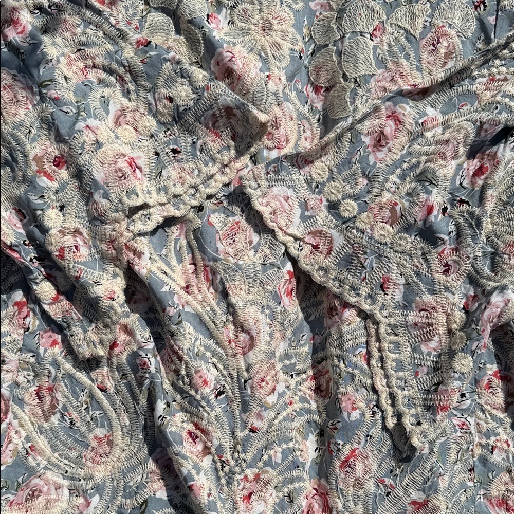Anthology Solitaire embroidered boho floral cottagecore fairy Blouse - Picture 7 of 7